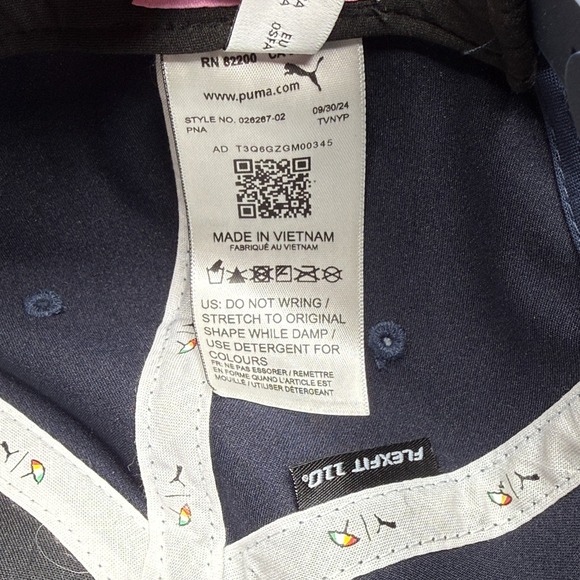 Puma Arnold Palmer Invitational Rope Hat Blue Adjustable Performance Golf Cap - Picture 8 of 9